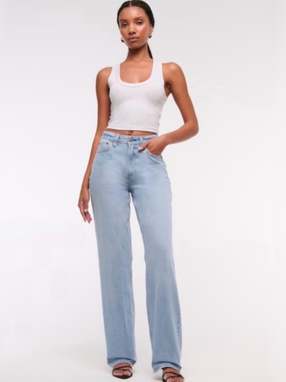 ABERCROMBIE & FITCH | curve love high rise loose jean